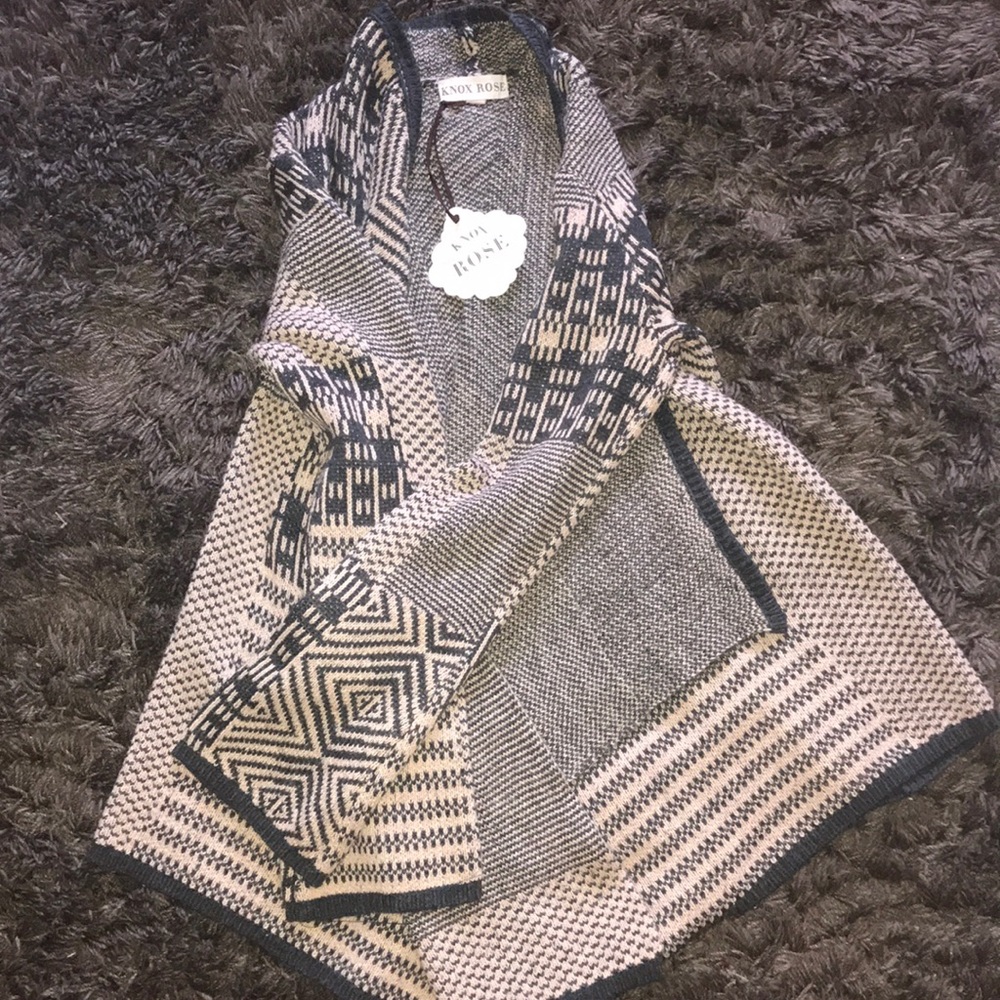 Open front cardigan/sweater